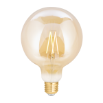 WiZ Smart LED E27 Globe Filament Amber 125mm 6.5W 720lm - 820-845 Afstembaar Wit | Dimbaar - Vervangt 50W