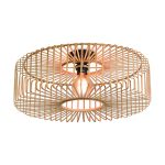 Good&Mojo Plafondlamp Bromo Bamboe Bruin L | Geschikt voor 1x E27 