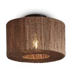 Good&Mojo Plafondlamp Iguazu Jute Bruin | Geschikt voor 1x E27 