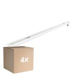 Voordeelpak 4x Noxion Montagebalk Click V2 LED T8 | Geschikt voor 1x 120cm LED Buis