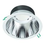 Philips LED Downlight Coreline DN142B Aluminium Wit 19.2W 2300lm 60D - 830 Warm Wit | Zaagmaat 200mm - IP54 - UGR<19