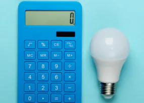 savings calculator with LED